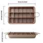 Molde para brownies con porcionador