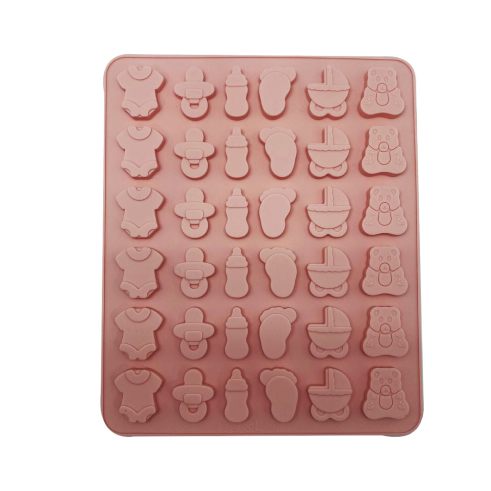 Molde silicona baby shower x 36