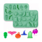 Molde silicona figuras halloween x18