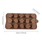 Molde silicona choco fantasmas x15