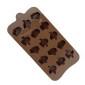 Molde silicona choco fantasmas x15