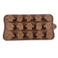 Molde silicona choco fantasmas x15