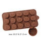Molde silicona choco calabazas x15