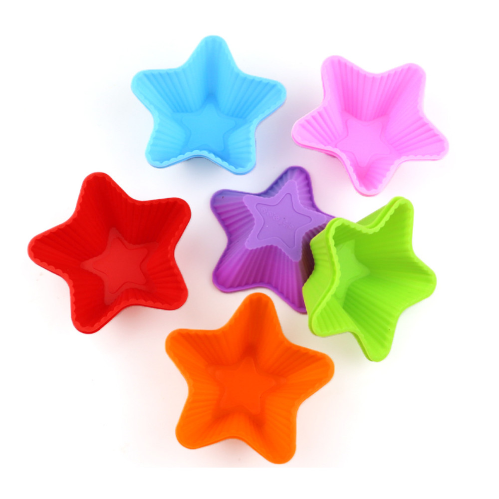 Molde silicona estrellas x6