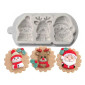 Molde silicona navideño fondant