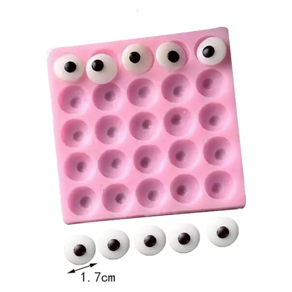 Molde silicona Ojitos x 25 cav 