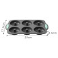 Molde silicona pro donuts x 6