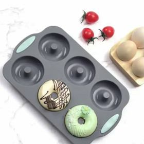 Molde silicona pro donuts x 6
