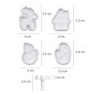 Cortadores push print navidad snow x 4