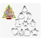 Juego cortadores arbol de navidad x 10pcs
