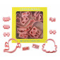 Juego cortadores fantasmas con sello 3D