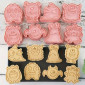 Juego cortadores mounstros con sello 3D