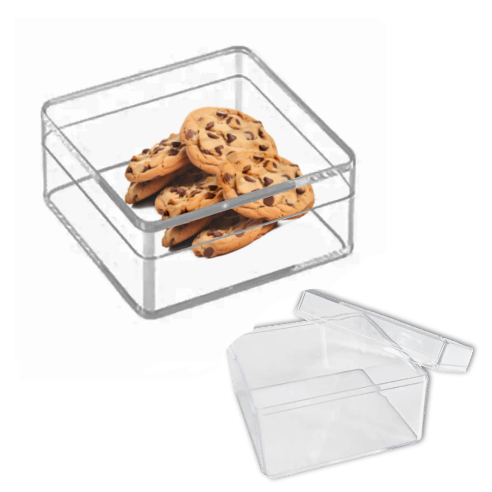 Caja acrílica para galletas de 8x8