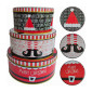 Juego tarros merry christmas elfo x 3 Und
