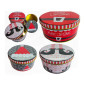 Juego tarros merry christmas elfo x 3 Und