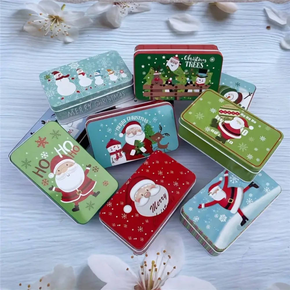 Tarros navideños rectangulares  11x6 x 4 cm