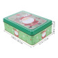Tarro rectangular santa verde 19x13x 6.7 Cm 