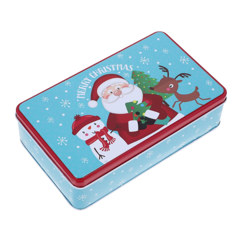 Tarro navidad santa & snowman  19x11.5 x 5 cm