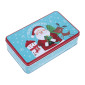 Tarro navidad santa & snowman  19x11.5 x 5 cm
