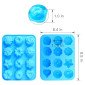 Molde silicona mini postres x 12 cav