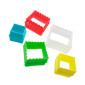 Juego cortador cuadrado liso/ondulado x 5 Und