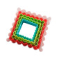Juego cortador cuadrado liso/ondulado x 5 Und
