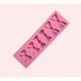 Molde silicona moños x 6 cav