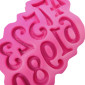 Molde silicona numeros funky