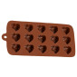 Molde Choco corazones decorados x 15 cav 