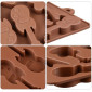 Molde choco instrumentos musical x 10 cav