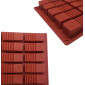 Molde silicona barritas con lineas x 20 cav