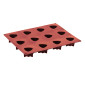 Molde silicona postre corazones  X 12 CAV