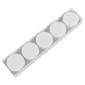 Molde silicona Individual redondo x 5 cav