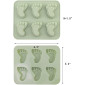 Molde silicona piesitos x 6 cav
