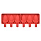 Molde paleta Fresas x 6 Cav