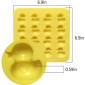 Molde silicona Paticos x 16 cav