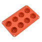 Molde silicona choco oreo flores x 8 cav