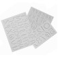 Molde silicona abecedario disney x 3 pcs