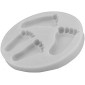 Molde silicona  pies x 4 cav