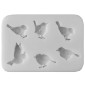 Molde silicona pajaritos x 6 cav