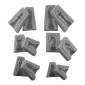 Molde silicona fichas de ajedrez 3D