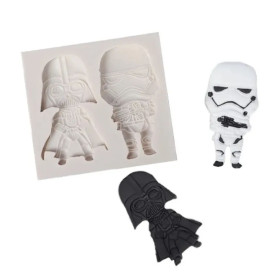 Molde silicona star wars x 2 cav