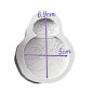 Molde silicona Robot sphero star wars