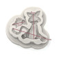 Molde silicona gatico 3D