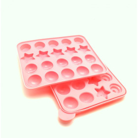 Molde silicona cake pops figuras x 20 cav