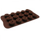 Molde silicona choco trufa x 15 cav