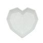 Molde silicona de corazón geométrico 
