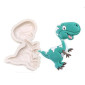 Molde silicona tiranosaurio bebé