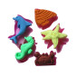 Molde silicona animales de mar x 5 cav