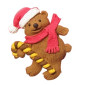 Molde silicona osito navideño